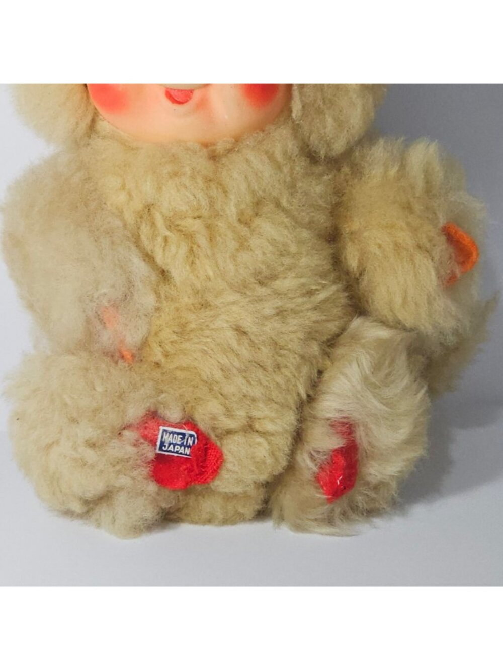 Vintage Rubber Face Chipmunk Plushie Carnival Prize Made In Japan 1950s Collecti - Picture 3 of 6